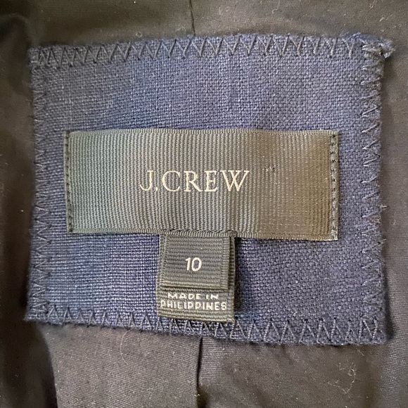 J. Crew 100% Linen Navy Blue Regent Blazer - Picture 5 of 6